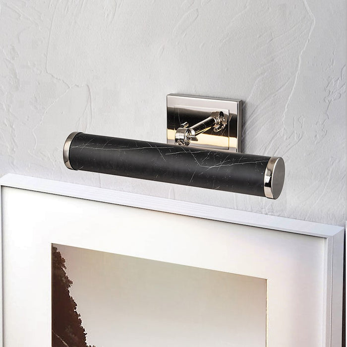 Lucas McKearn Coates 16" Picture Light, Black Marble/Nickel