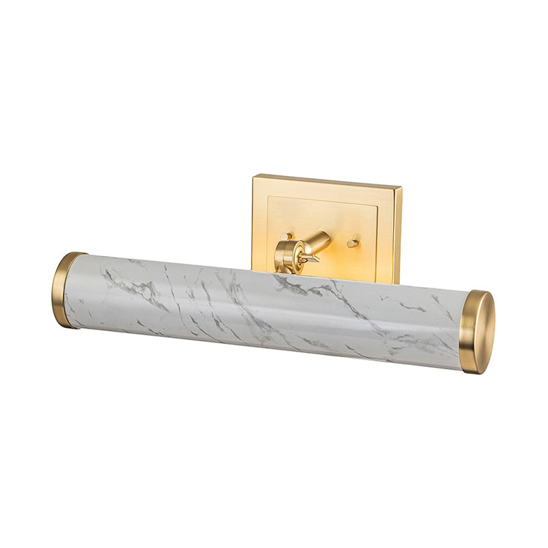 Lucas McKearn Coates 16" Picture Light, Carrera Stone/Brass - COATES-PLM-CS