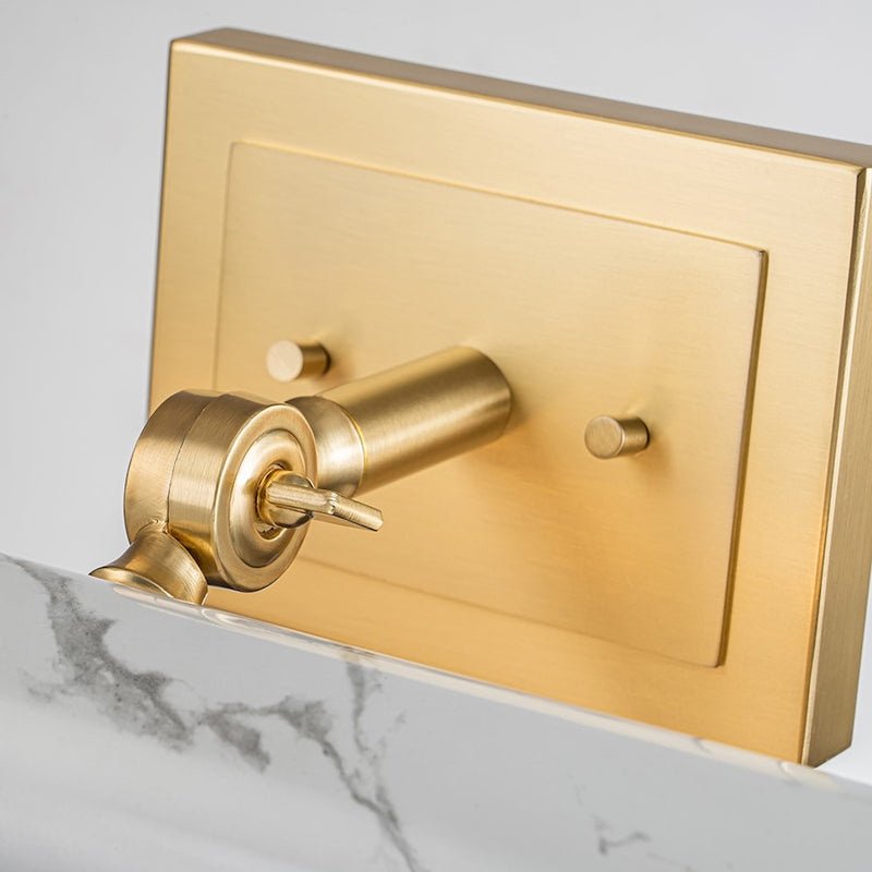 Lucas McKearn Coates 16" Picture Light, Carrera Stone/Brass