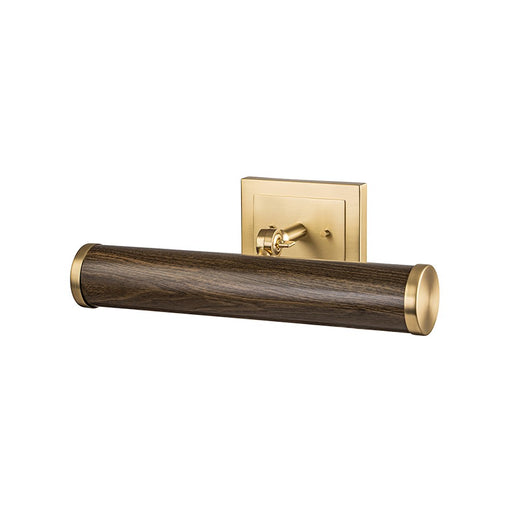 Lucas McKearn Coates 16" Picture Light, Dark Wood/Brass