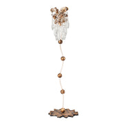 Lucas McKearn Venetian 1Lt 21" Candlestick Holder, Gold/Crystals - CS1060M