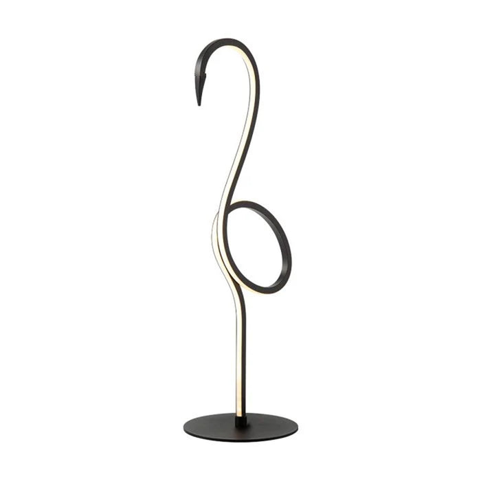 Lucas McKearn Flamingo 1 Light LED Table Lamp, Black - EL-FLAMINGO-TL-BLACK