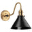 Lucas McKearn Providence 1Lt Wall Sconce, Brass/Black/Black - EL-PV1AB-MB