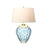 Lucas McKearn Samara 2Lt Table Lamp, Nickel/White/Blue - EL-SAMARA-TL-BLU