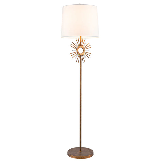 Lucas McKearn Sun King 1 Light Floor Lamp, Gold - FL1009G