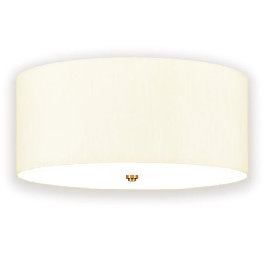Lucas McKearn Fletcher 5Lt Flush Mount, Brass/Ivory - FM-FLETCHER22-5LT-IV-AB