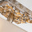 Lucas McKearn Star 2Lt Flush Mount, Silver/WH Inside Etched Outside