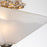Lucas McKearn Star 2Lt Flush Mount, Silver/WH Inside Etched Outside