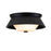 Lucas McKearn Bowtie 2 Light Flush Mount, Matte Black/Opal Etched - FM1004MB-10
