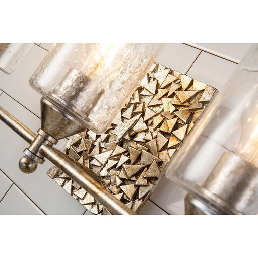 Lucas McKearn Mosaic 3 Light Flush Mount, Gold - FM1158G-RD-16