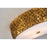 Lucas McKearn Mosaic 3 Light Flush Mount, Gold