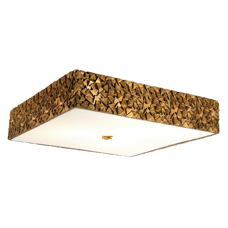 Lucas McKearn Mosaic 4 Light Flush Mount, Gold - FM1158G-SQ-20