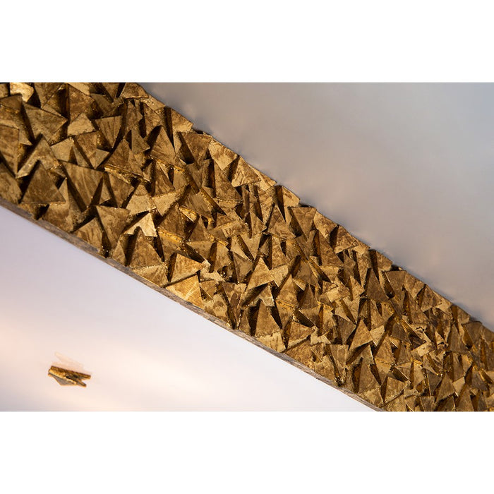 Lucas McKearn Mosaic 4 Light Flush Mount, Gold