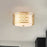 Lucas McKearn Ziggy 2 Light Flush Mount, Laquered Gold/Opal Etched