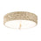 Lucas McKearn Trellis 3Lt Flush Mount, Putty Patina/Silver Orb - FM1238-16