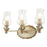 Lucas McKearn Trellis 3Lt Flush Mount, Putty Patina/Silver Orb