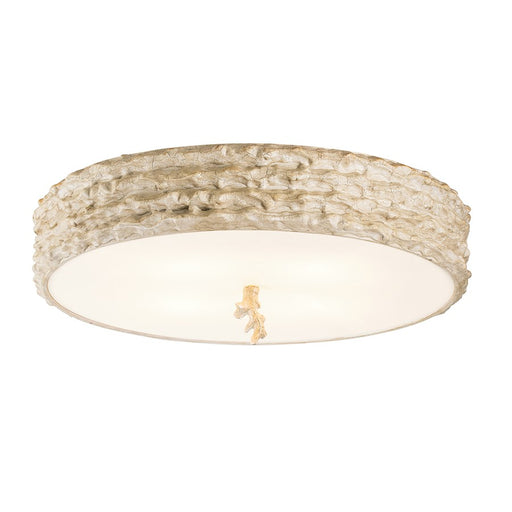 Lucas McKearn Trellis 4Lt Flush Mount, Putty Patina/Silver Orb - FM1238-20