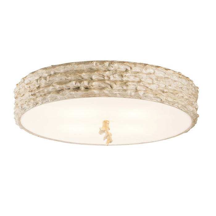 Lucas McKearn Trellis 4Lt Flush Mount, Putty Patina/Silver Orb - FM1238-20
