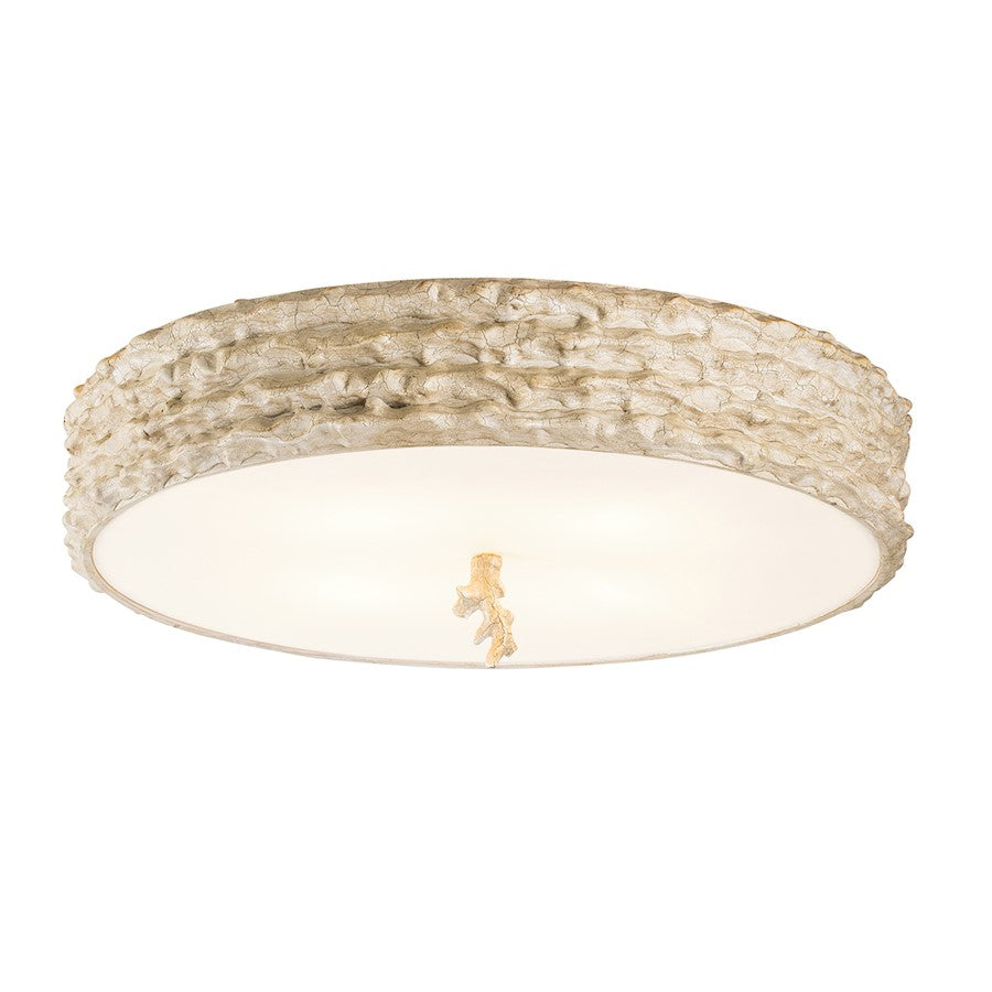 Lucas McKearn Trellis 4Lt Flush Mount, Putty Patina/Silver Orb - FM1238-20