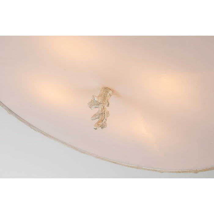 Lucas McKearn Trellis 4Lt Flush Mount, Putty Patina/Silver Orb
