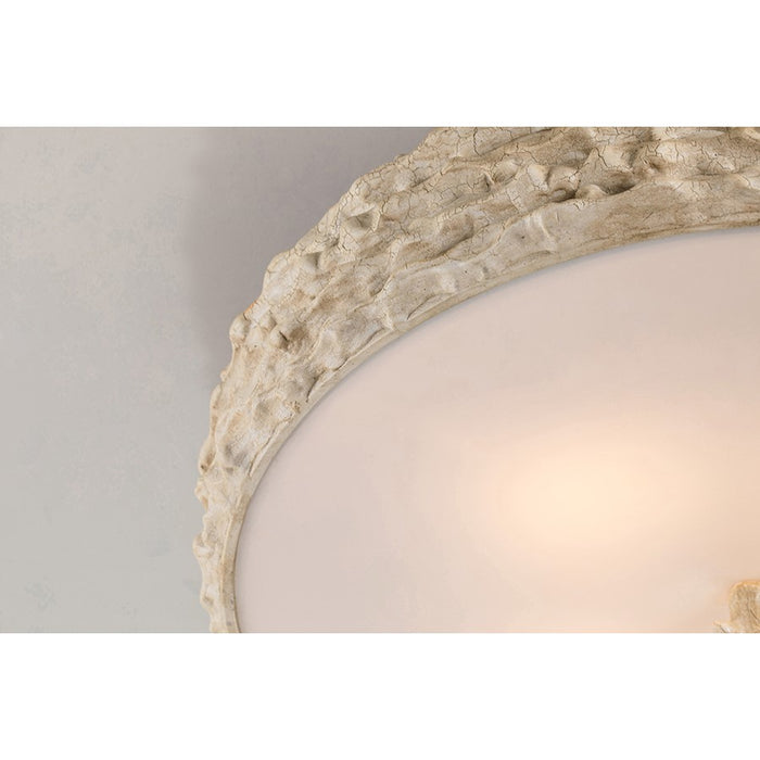 Lucas McKearn Trellis 4Lt Flush Mount, Putty Patina/Silver Orb