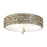 Lucas McKearn Trellis 3 Light Flush Mount, Silver Leaf - FM1238S-16