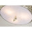 Lucas McKearn Trellis 3 Light Flush Mount, Silver Leaf