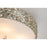 Lucas McKearn Trellis 4 Light Flush Mount, Silver Leaf