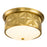 Lucas McKearn Epsilon 3 Light Flush Mount, Aged Brass