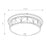 Lucas McKearn Epsilon 3 Light Flush Mount, Aged Brass/Opal