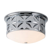 Lucas McKearn Epsilon 3 Light Flush Mount, Polished Chrome - FM1300PC-17