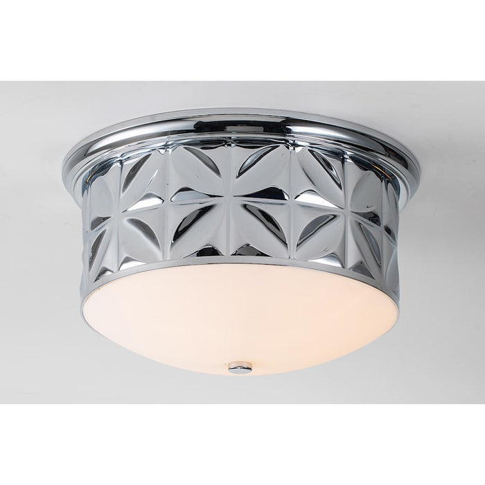 Lucas McKearn Epsilon 3 Light Flush Mount, Polished Chrome