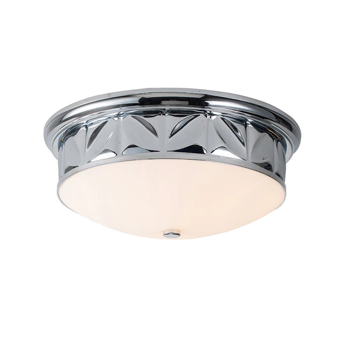 Lucas McKearn Epsilon 3 Light Flush Mount, Polished Chrome/Opal - FM1300PC-17B