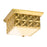 Lucas McKearn Alpha 4 Light Flush Mount, Aged Brass - FM1302AGB-14