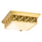 Lucas McKearn Alpha 4 Light Flush Mount, Aged Brass/Opal - FM1302AGB-14B
