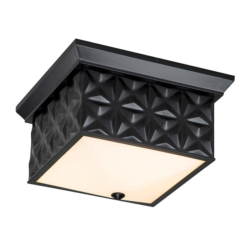 Lucas McKearn Alpha 4 Light Flush Mount, Matte Black - FM1302MB-14
