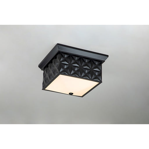 Lucas McKearn Alpha 4 Light Flush Mount, Matte Black