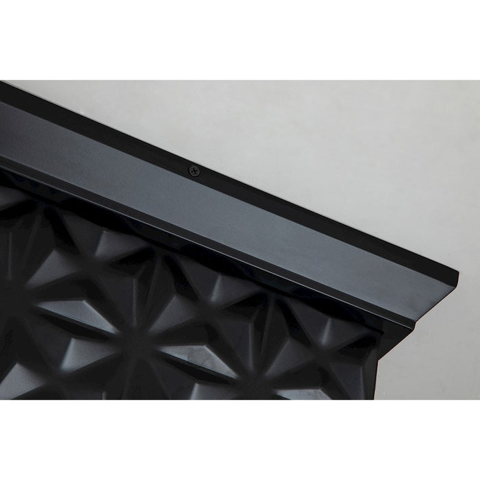 Lucas McKearn Alpha 4 Light Flush Mount, Matte Black
