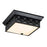 Lucas McKearn Alpha 4 Light Flush Mount, Matte Black/Opal - FM1302MB-14B