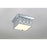 Lucas McKearn Alpha 4 Light Flush Mount, Polished Chrome