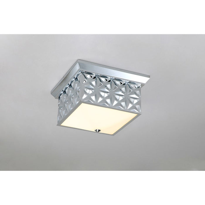 Lucas McKearn Alpha 4 Light Flush Mount, Polished Chrome