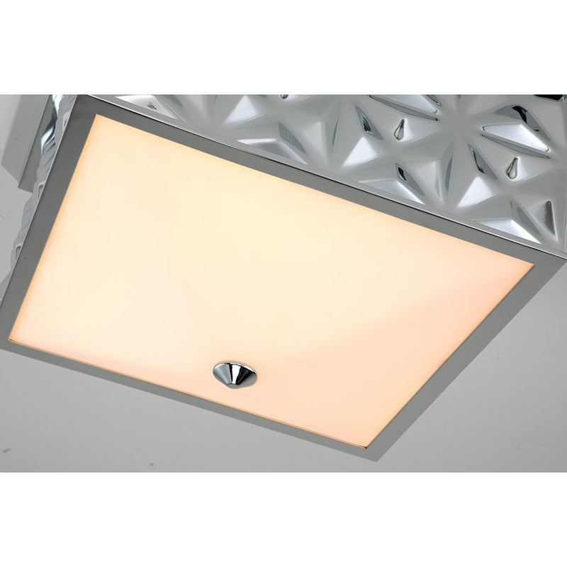 Lucas McKearn Alpha 4 Light Flush Mount, Polished Chrome