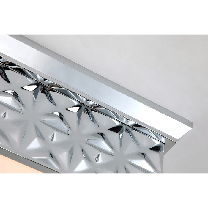 Lucas McKearn Alpha 4 Light Flush Mount, Polished Chrome