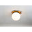 Lucas McKearn Soleil 3 Light LED Flush Mount, Wzc/Gold