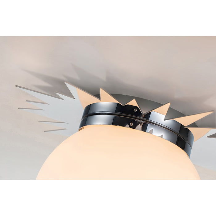 Lucas McKearn Soleil 3 Light LED Flush Mount, Polished Chrome