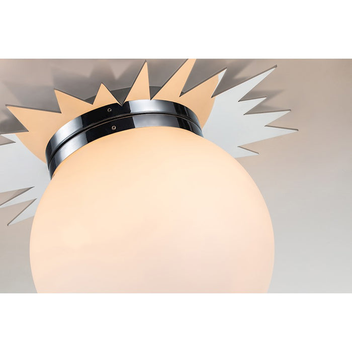 Lucas McKearn Soleil 3 Light LED Flush Mount, Polished Chrome