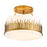 Lucas McKearn Sawgrass 3 Light Semi Flush Mount, Gold - FM90610G-15