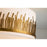 Lucas McKearn Sawgrass 3 Light Semi Flush Mount, Gold