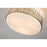 Lucas McKearn Sawgrass 3 Light Semi Flush Mount, Silver