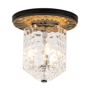 Lucas McKearn Navarre 3 Light Flush Mount, Black/Grey - FM91595MB-14